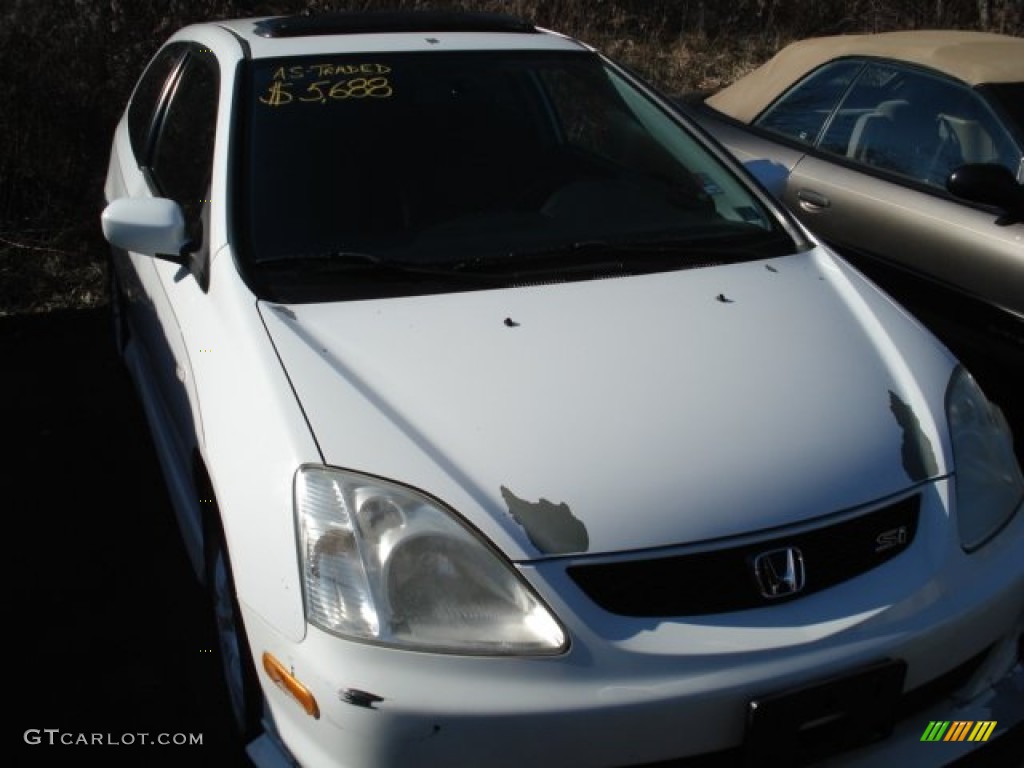 2002 Civic Si Hatchback - Taffeta White / Black photo #2