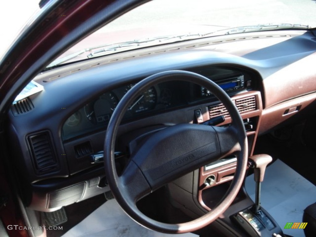 1992 Corolla Sedan - Red Pearl Metallic / Gray photo #8