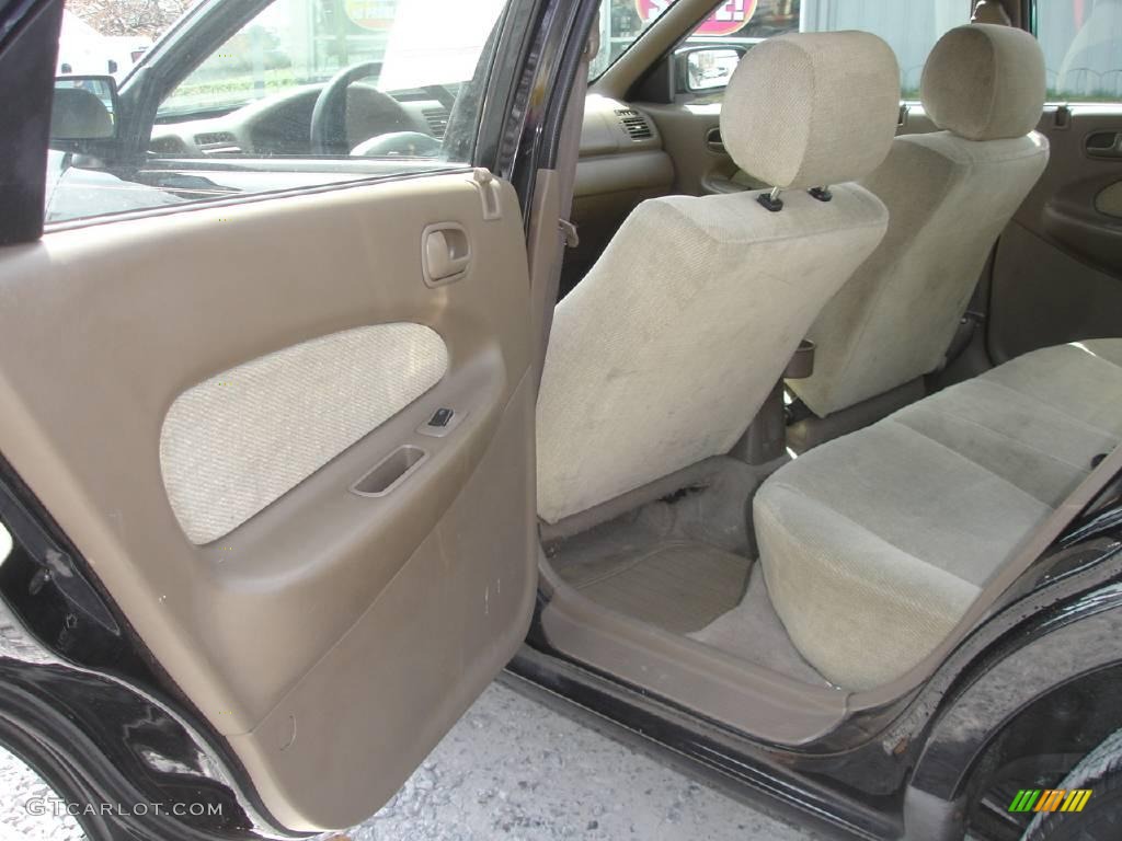 1998 Protege DX - Brilliant Black / Beige photo #15