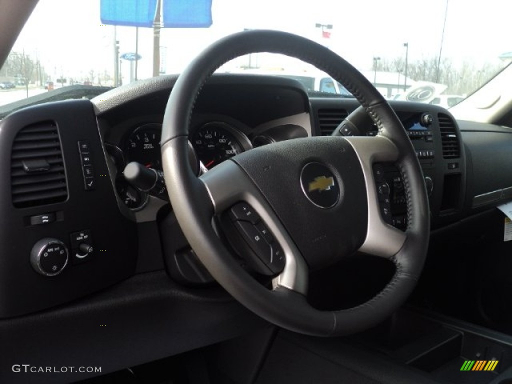 2012 Silverado 1500 LT Crew Cab 4x4 - Black / Ebony photo #9