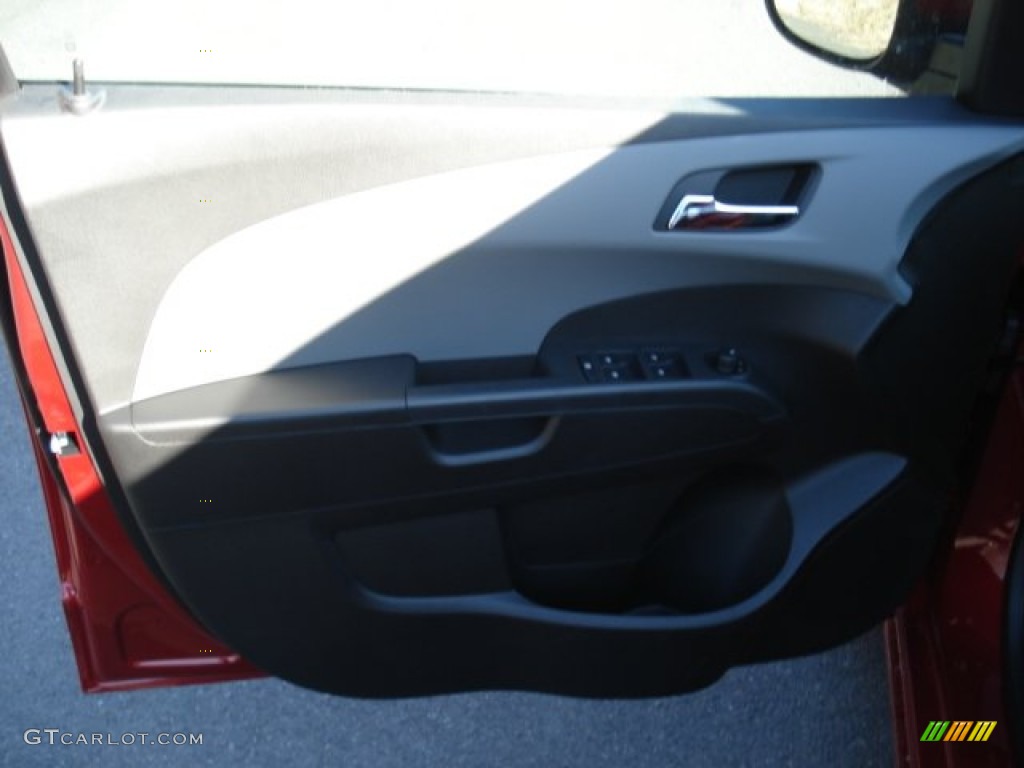 2012 Sonic LS Sedan - Crystal Red Tintcoat / Jet Black/Dark Titanium photo #12