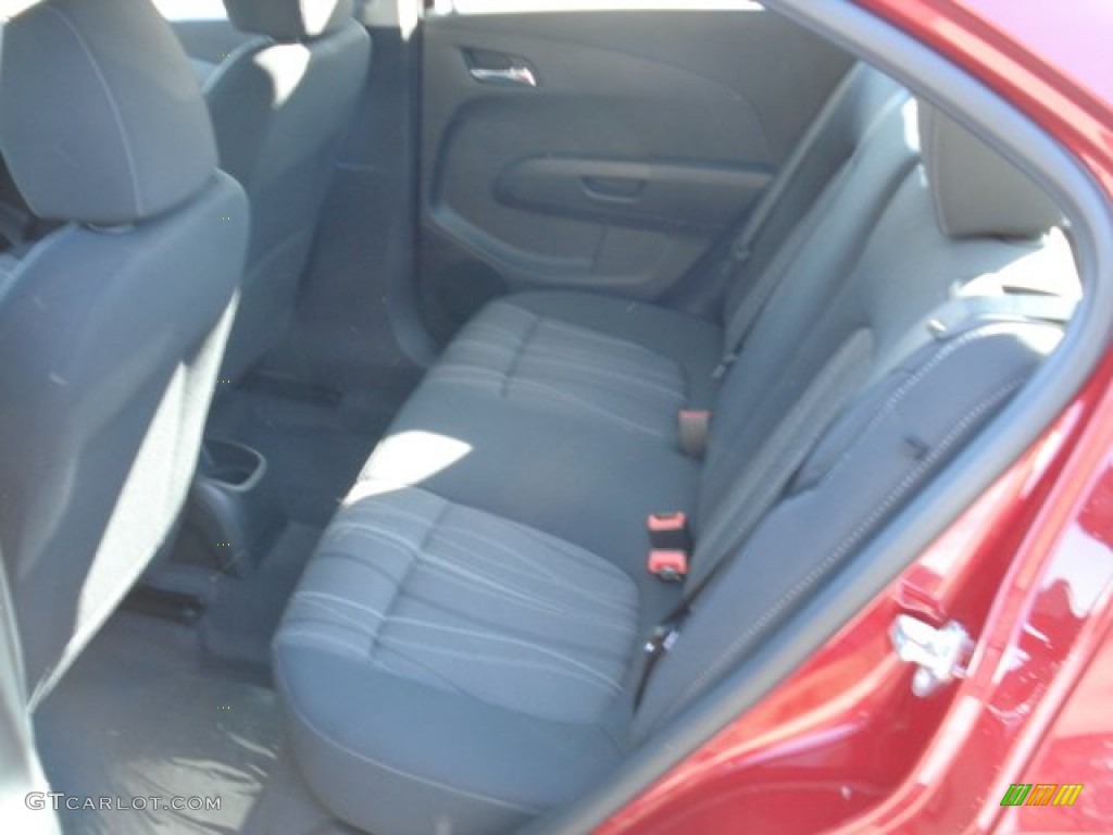 2012 Sonic LS Sedan - Crystal Red Tintcoat / Jet Black/Dark Titanium photo #13