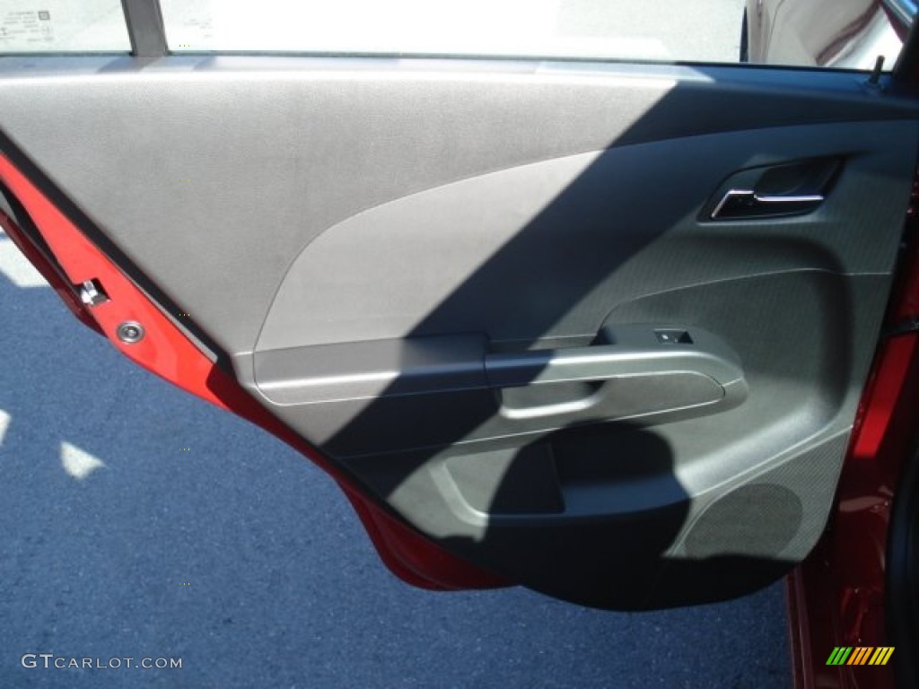 2012 Sonic LS Sedan - Crystal Red Tintcoat / Jet Black/Dark Titanium photo #14