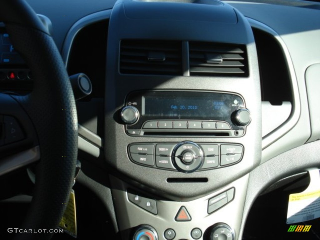 2012 Sonic LS Sedan - Crystal Red Tintcoat / Jet Black/Dark Titanium photo #17