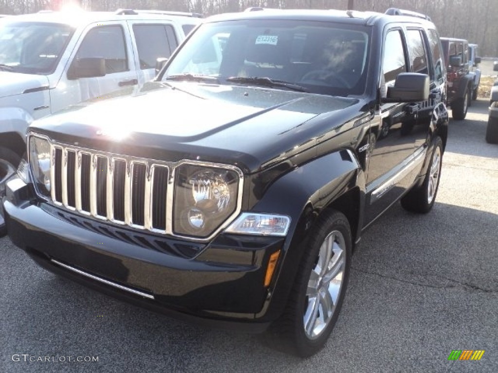 2012 Liberty Jet 4x4 - Black Forest Green Pearl / Dark Slate Gray photo #1