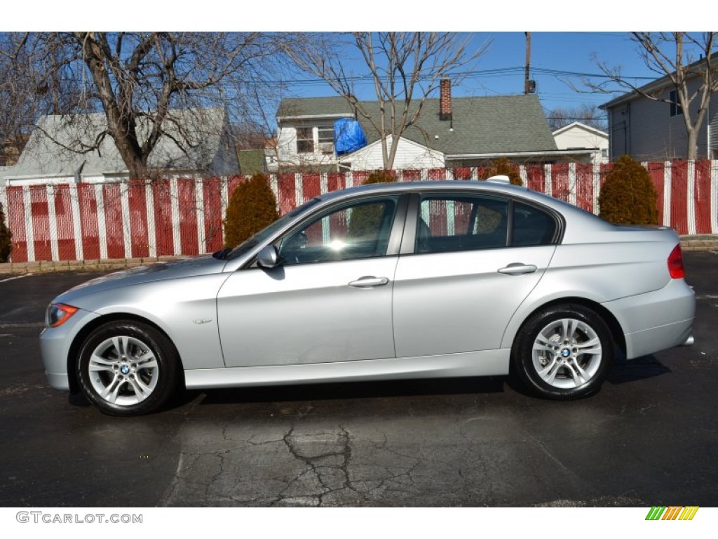 Titanium Silver Metallic 2008 BMW 3 Series 328xi Sedan Exterior Photo #61247720