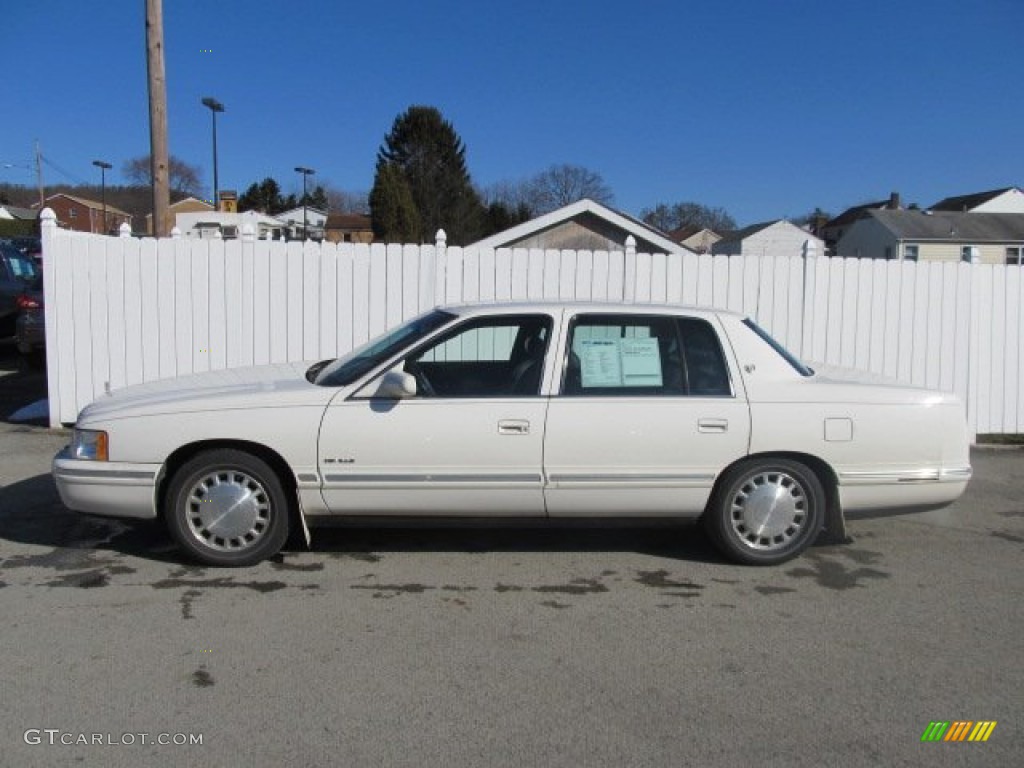 1997 DeVille Sedan - White / Dark Blue photo #2