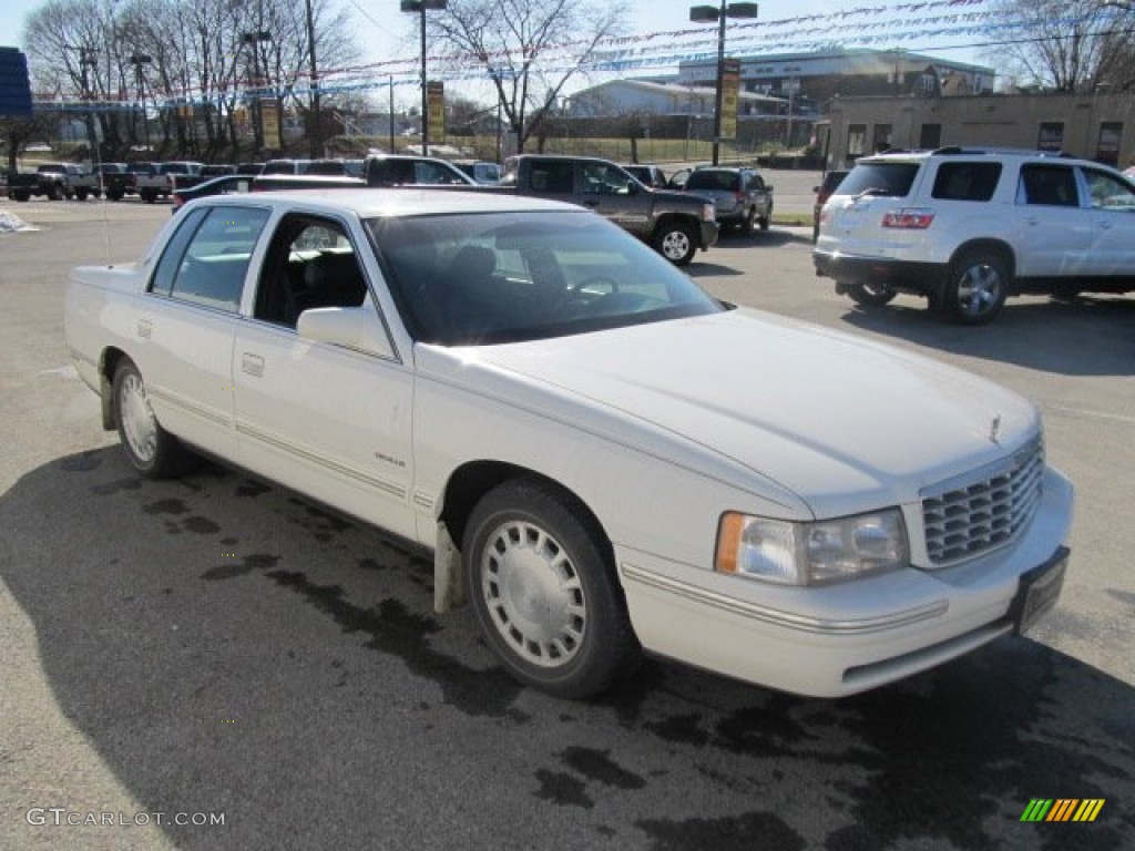 1997 DeVille Sedan - White / Dark Blue photo #4