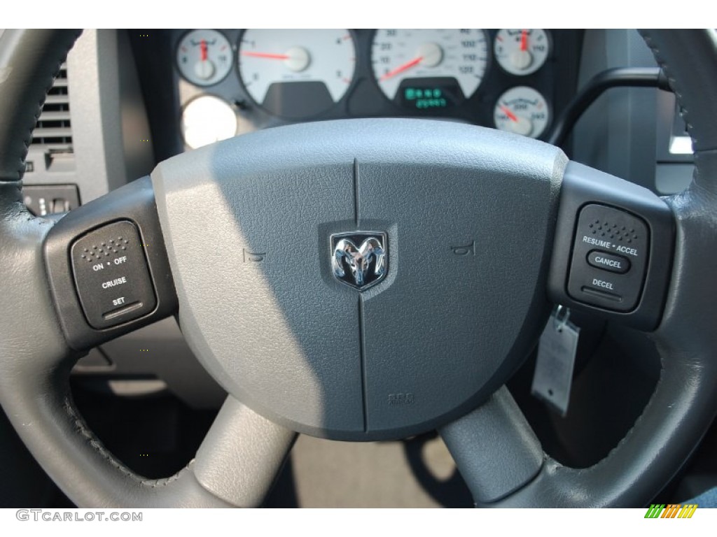 2008 Ram 3500 Big Horn Edition Quad Cab 4x4 Dually - Patriot Blue Pearl / Medium Slate Gray photo #22