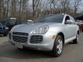 2004 Crystal Silver Metallic Porsche Cayenne Turbo  photo #1