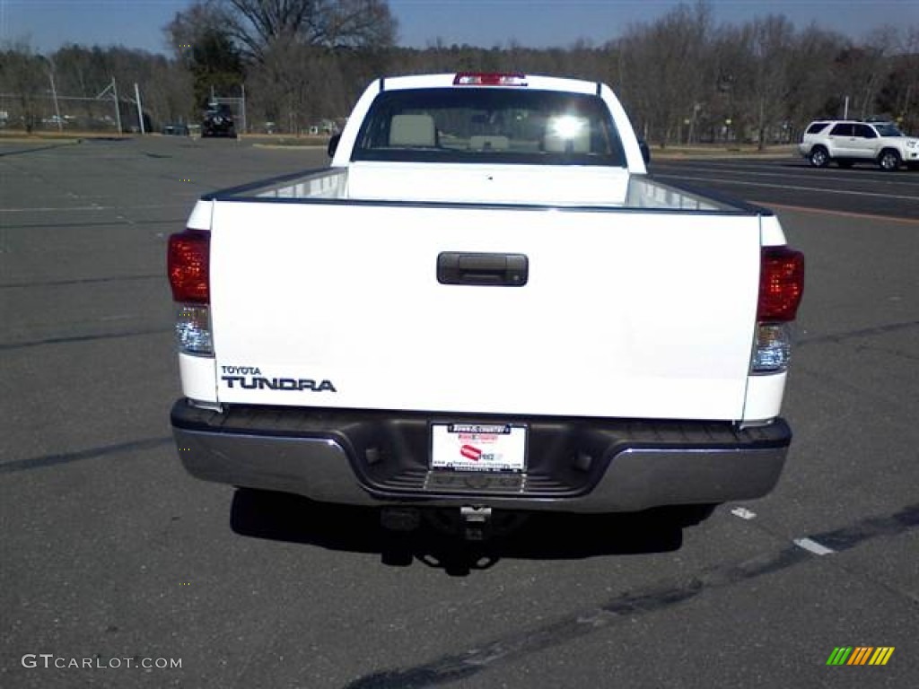 2010 Tundra Double Cab - Super White / Sand Beige photo #4