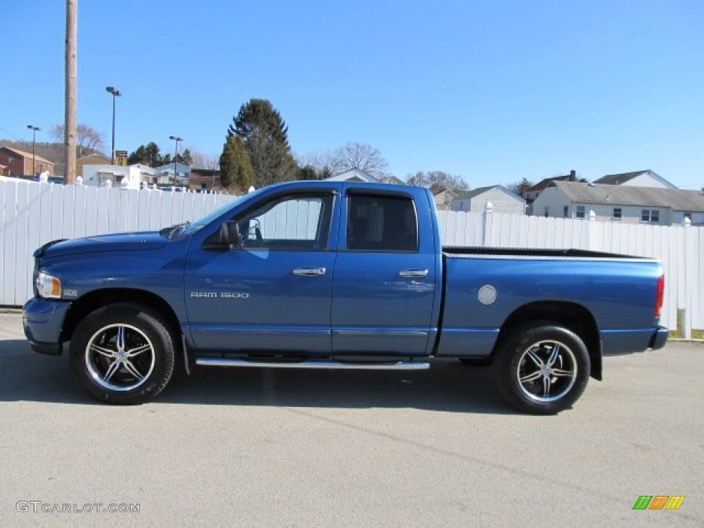 Atlantic Blue Pearl 2004 Dodge Ram 1500 Laramie Quad Cab 4x4 Exterior Photo #61248983