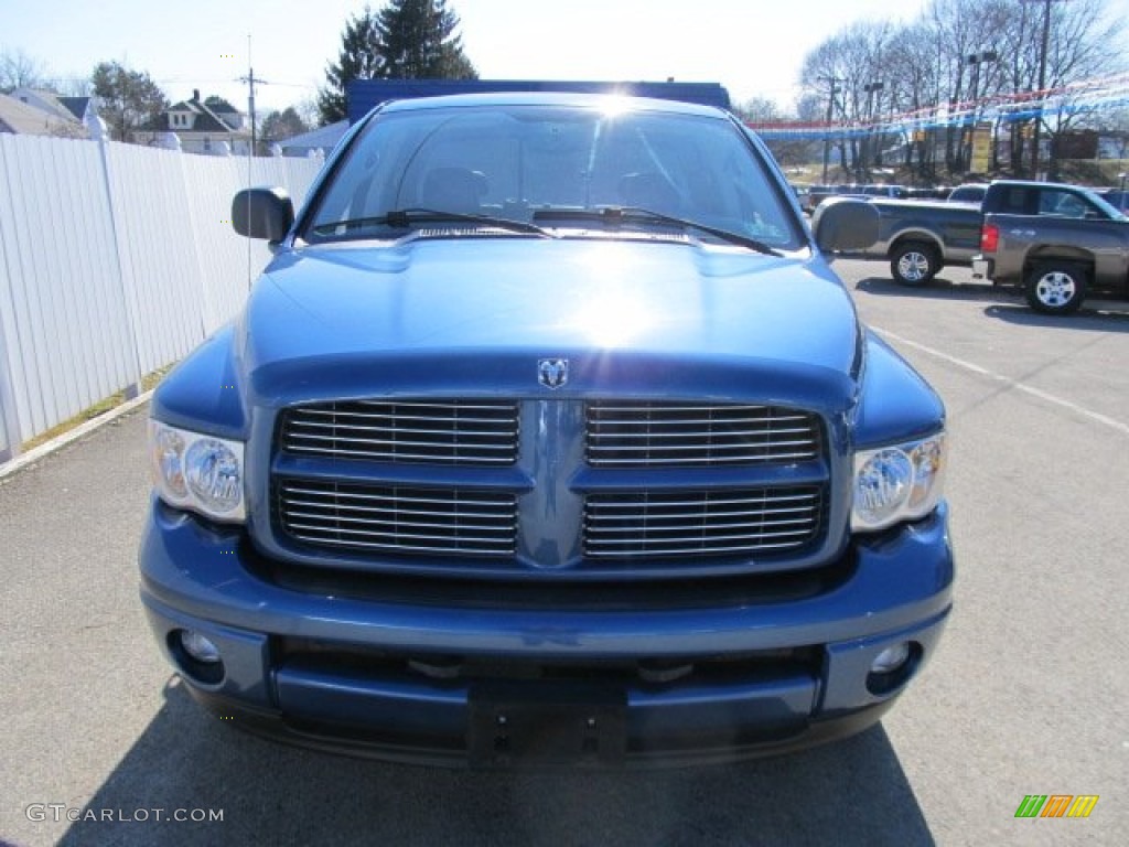 2004 Ram 1500 Laramie Quad Cab 4x4 - Atlantic Blue Pearl / Dark Slate Gray photo #5
