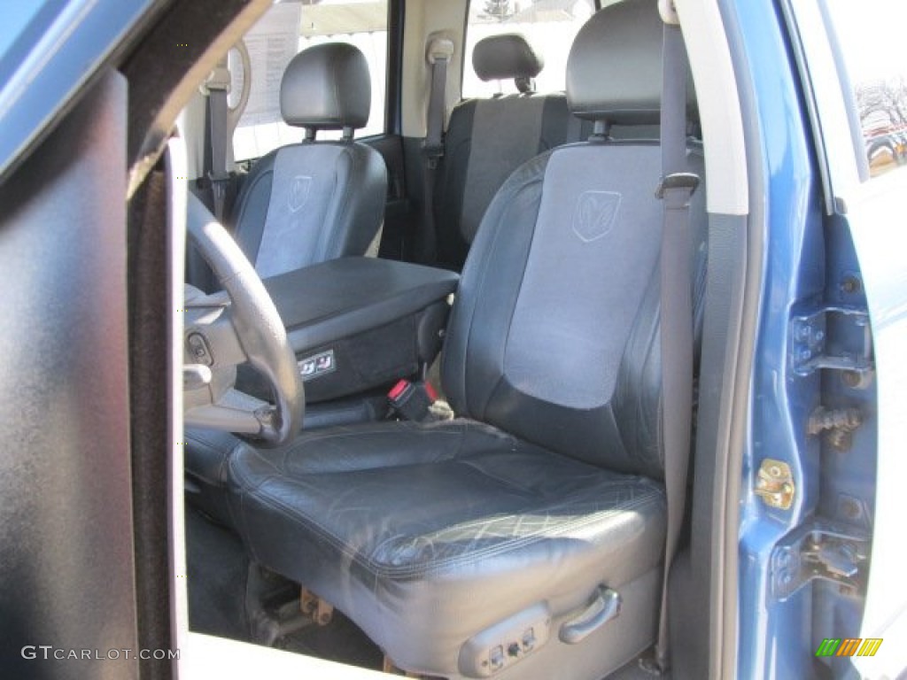 2004 Ram 1500 Laramie Quad Cab 4x4 - Atlantic Blue Pearl / Dark Slate Gray photo #12