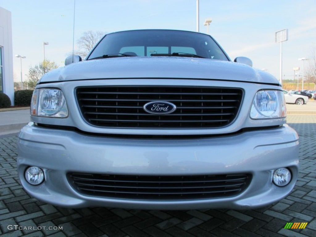 2004 F150 SVT Lightning - Silver Metallic / SVT Black/Light Flint photo #8