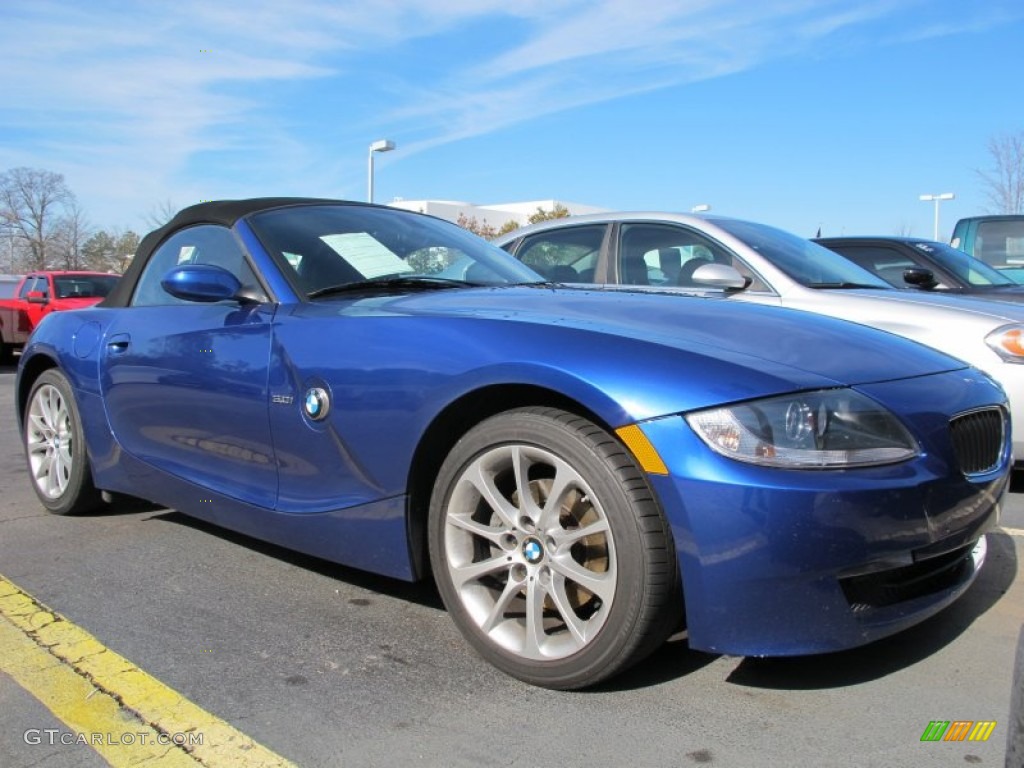 Montego Blue Metallic 2007 BMW Z4 3.0i Roadster Exterior Photo #61250754