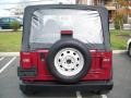 2000 Flame Red Jeep Wrangler SE 4x4  photo #6