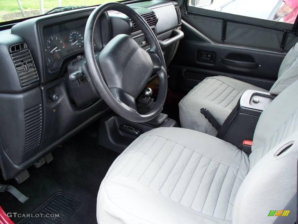 2000 Wrangler SE 4x4 - Flame Red / Agate photo #8