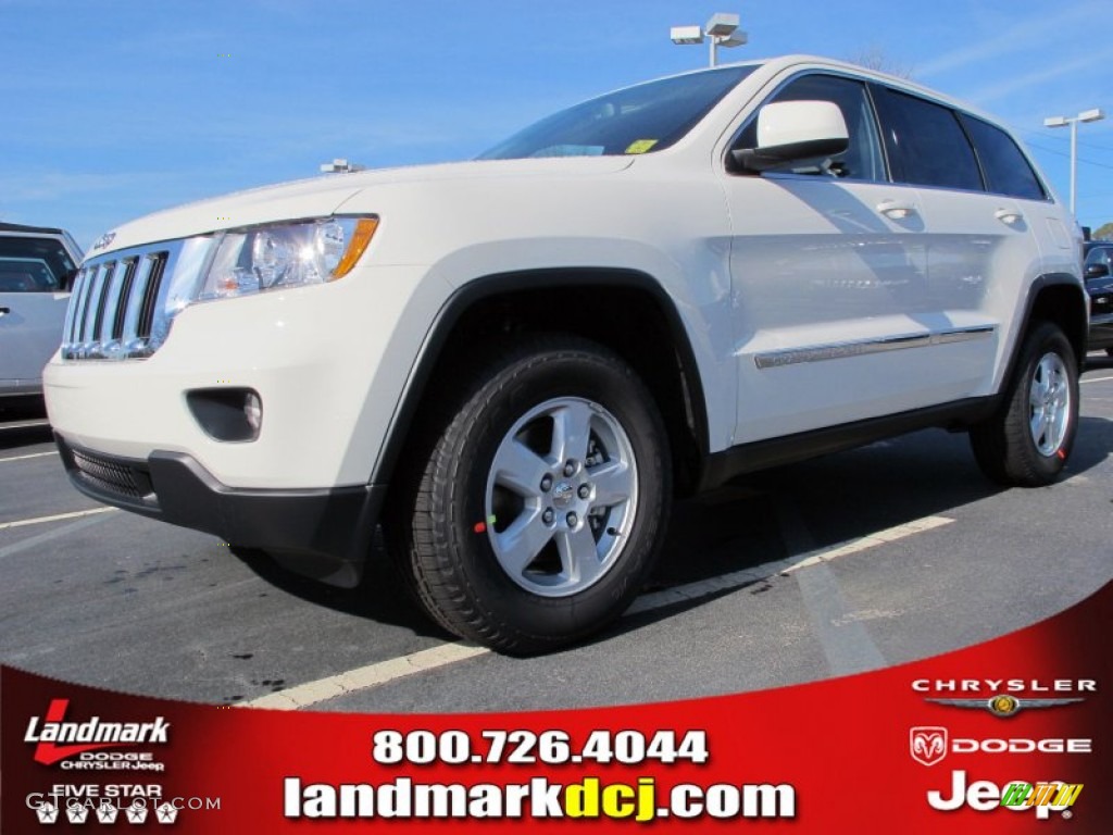 2012 Grand Cherokee Laredo - Stone White / Black photo #1