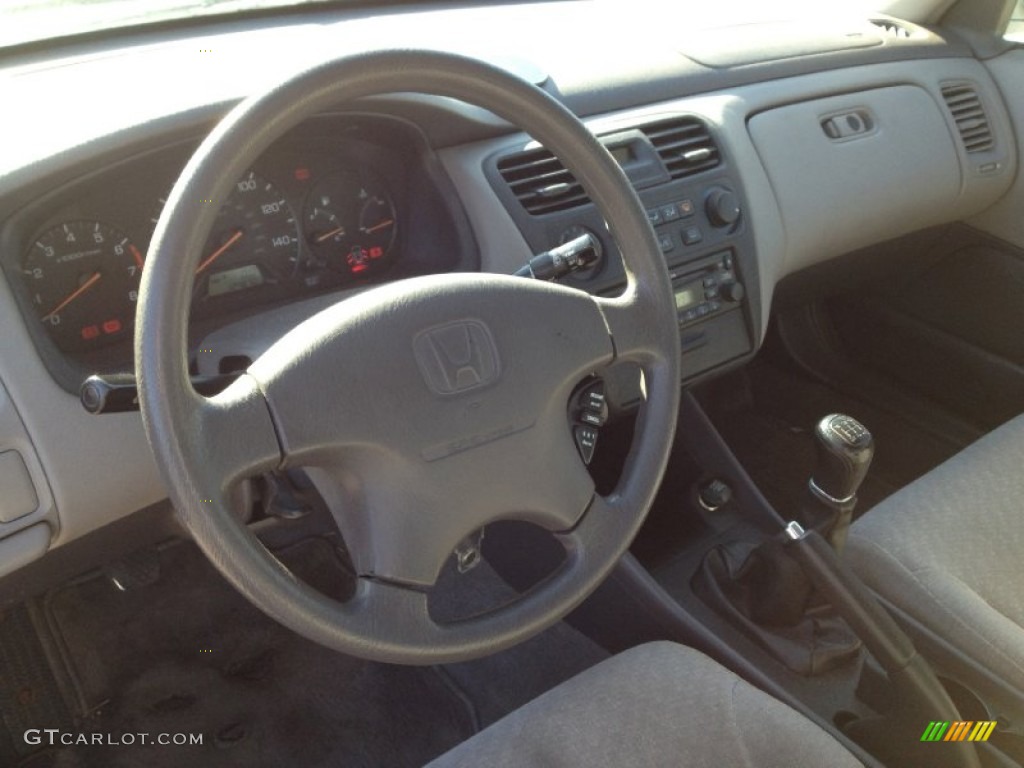 2002 Accord LX Sedan - Satin Silver Metallic / Quartz Gray photo #22