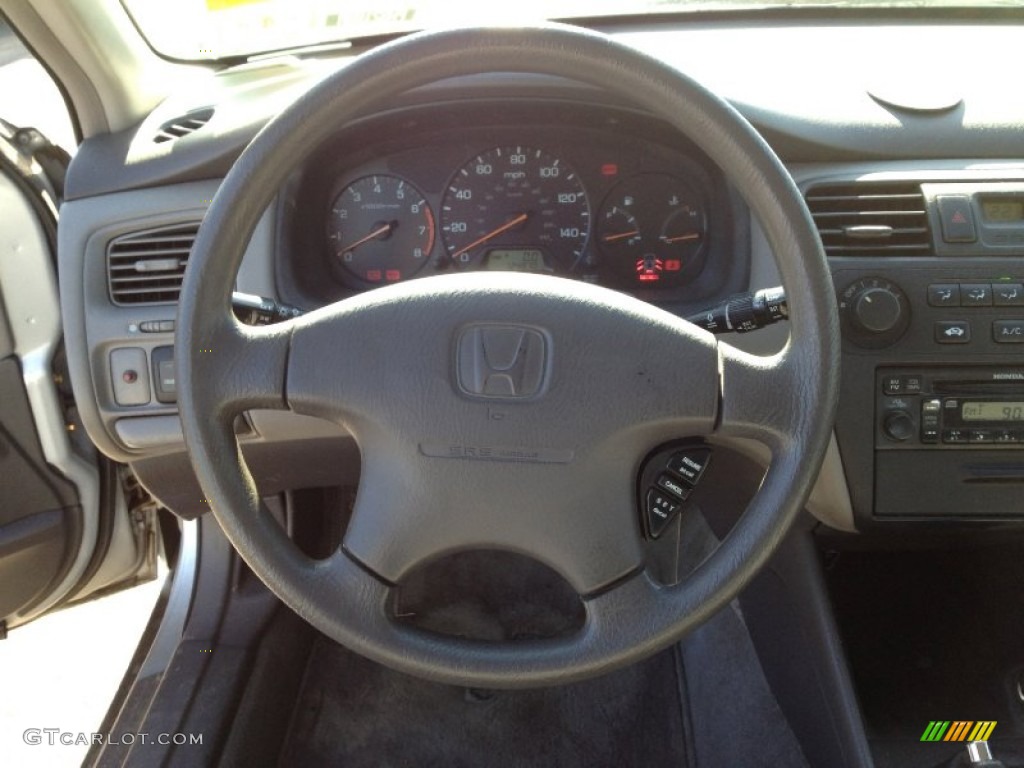 2002 Accord LX Sedan - Satin Silver Metallic / Quartz Gray photo #25