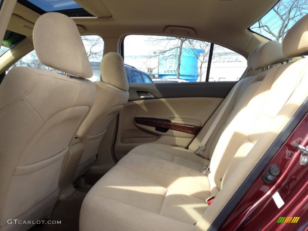 2008 Accord EX V6 Sedan - Basque Red Pearl / Ivory photo #13