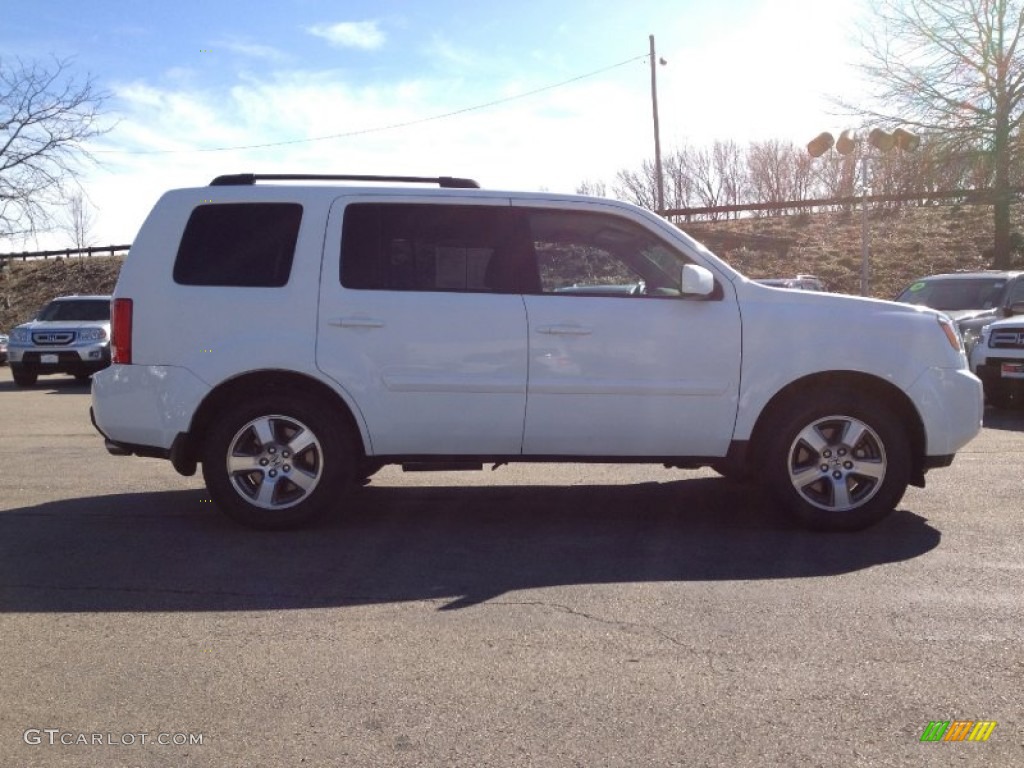 2009 Pilot EX 4WD - Taffeta White / Gray photo #8