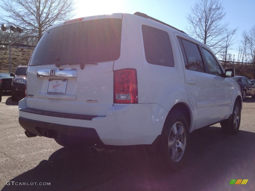 2009 Pilot EX 4WD - Taffeta White / Gray photo #9