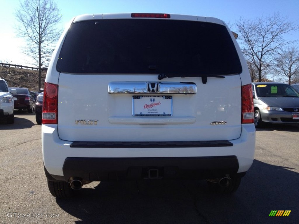 2009 Pilot EX 4WD - Taffeta White / Gray photo #10