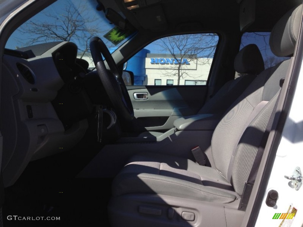 2009 Pilot EX 4WD - Taffeta White / Gray photo #19
