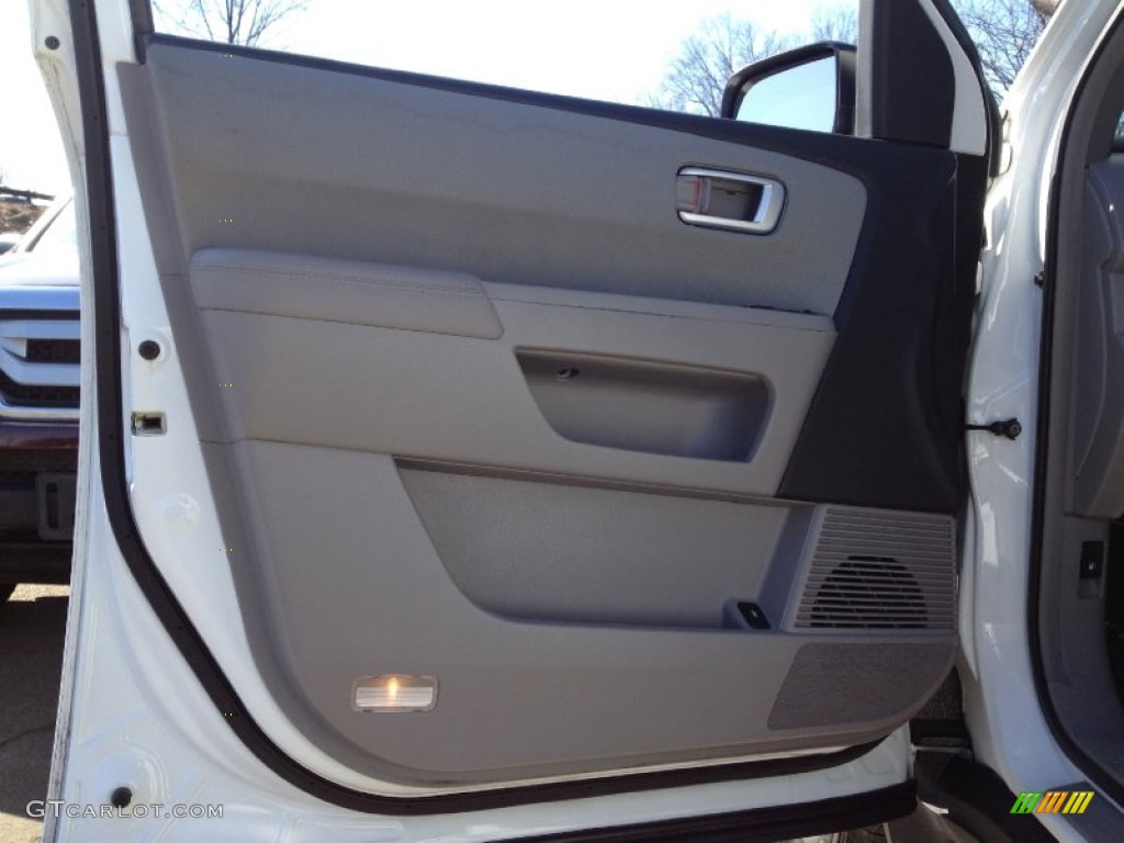 2009 Pilot EX 4WD - Taffeta White / Gray photo #20