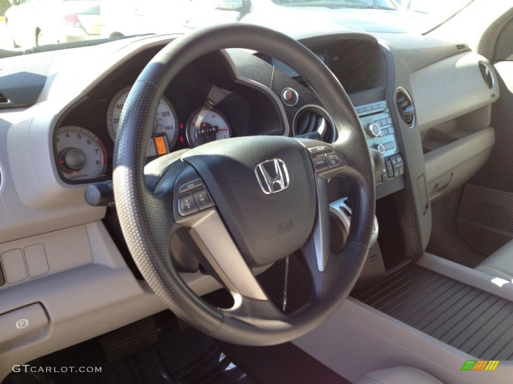 2009 Pilot EX 4WD - Taffeta White / Gray photo #23