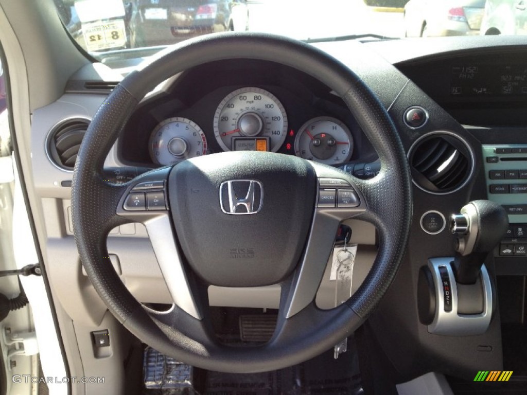 2009 Pilot EX 4WD - Taffeta White / Gray photo #28