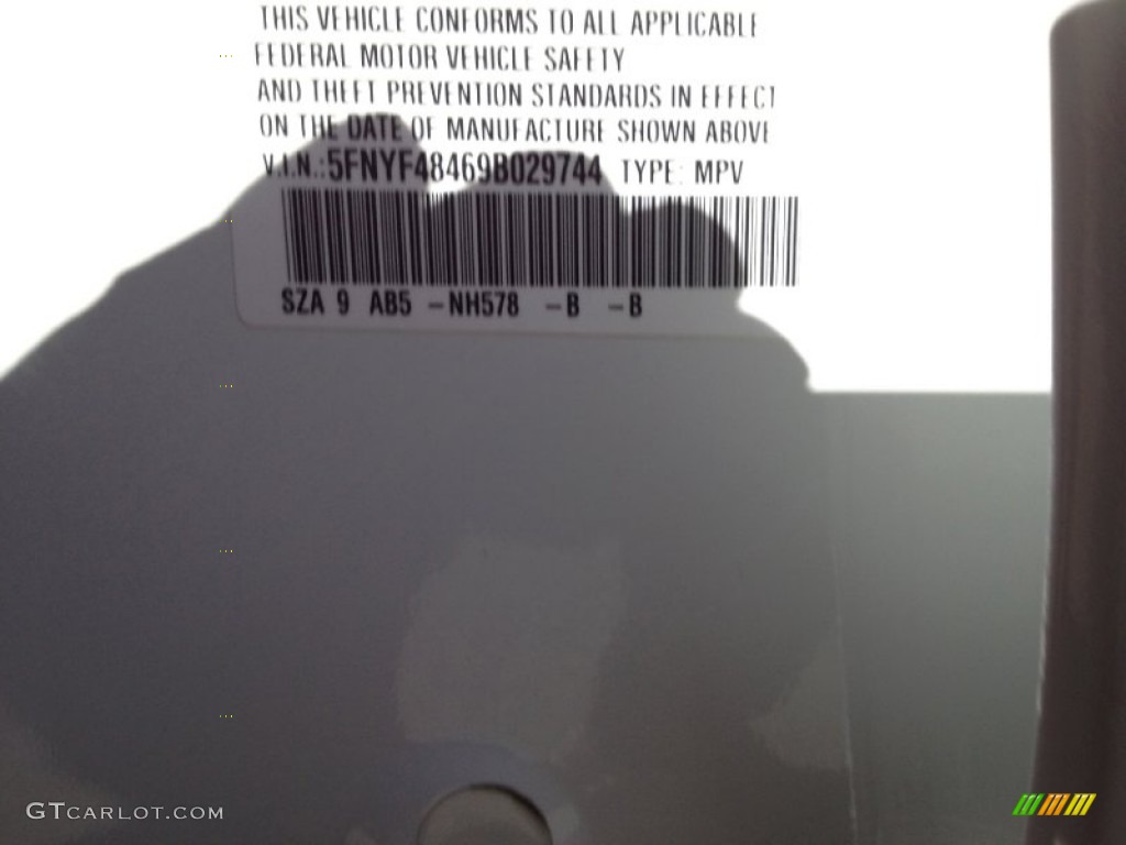 2009 Pilot EX 4WD - Taffeta White / Gray photo #32