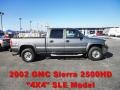 2002 Storm Gray Metallic GMC Sierra 2500HD SLE Crew Cab 4x4  photo #1