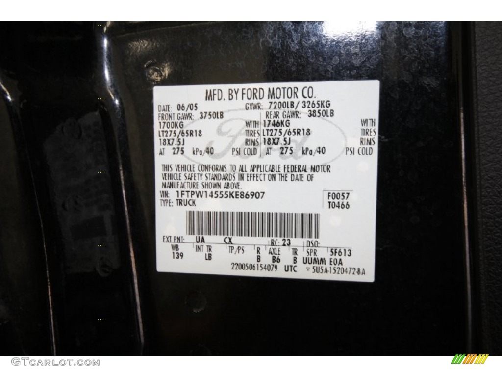 2005 F150 FX4 SuperCrew 4x4 - Black / Medium Flint Grey photo #10