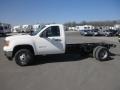 Summit White - Sierra 3500HD Regular Cab Dually Chassis Photo No. 4