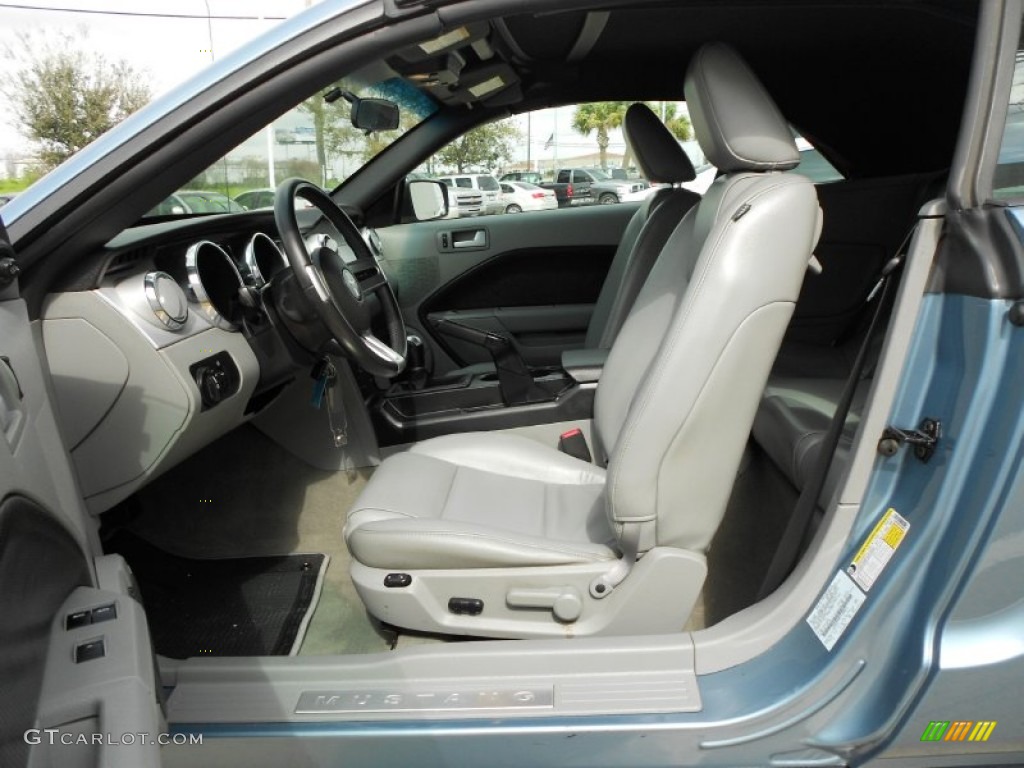 2007 Mustang V6 Premium Convertible - Windveil Blue Metallic / Light Graphite photo #13
