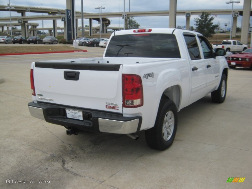 2010 Sierra 1500 SL Crew Cab 4x4 - Summit White / Dark Titanium photo #5