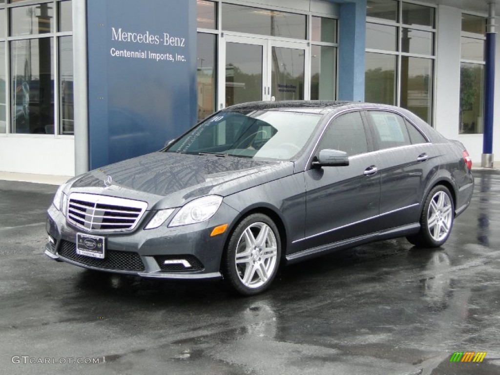 2010 E 550 Sedan - Steel Grey Metallic / Natural Beige photo #1