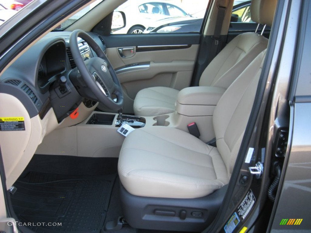 Beige Interior 2012 Hyundai Santa Fe Limited V6 AWD Photo #61265600