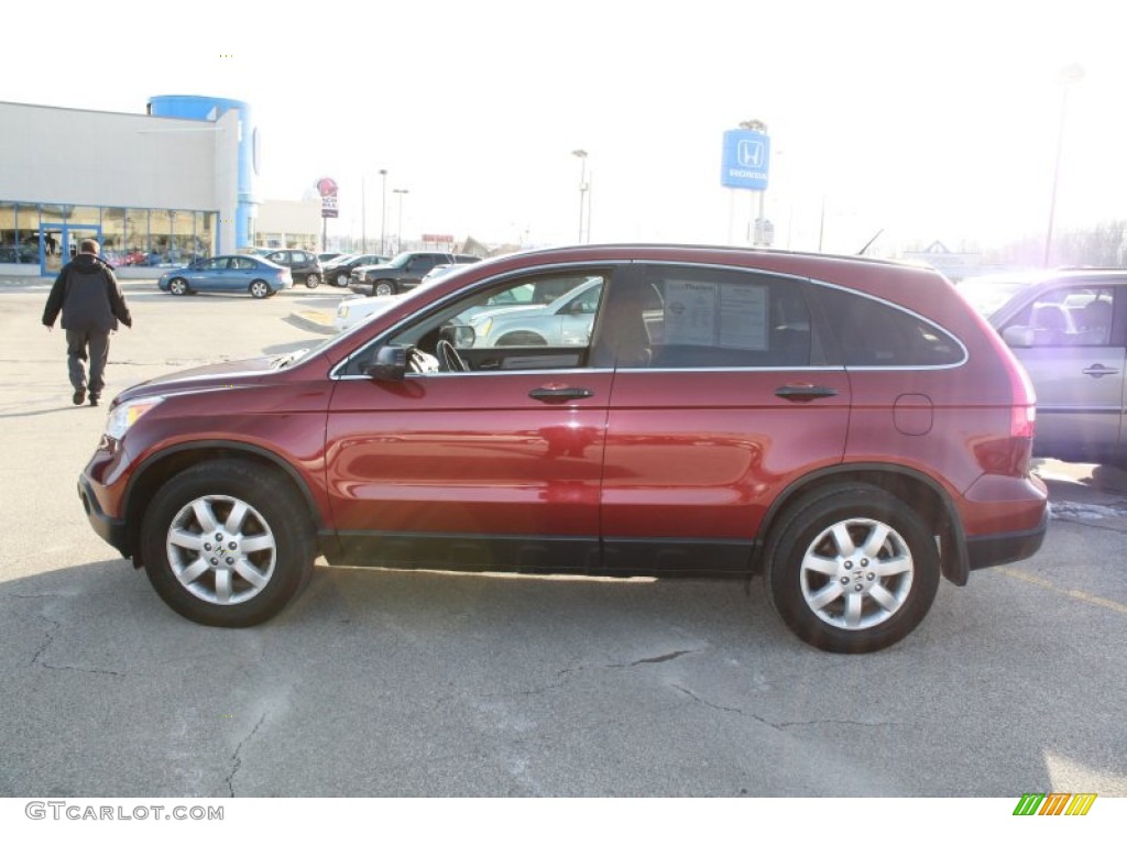 2009 CR-V EX 4WD - Tango Red Pearl / Gray photo #13