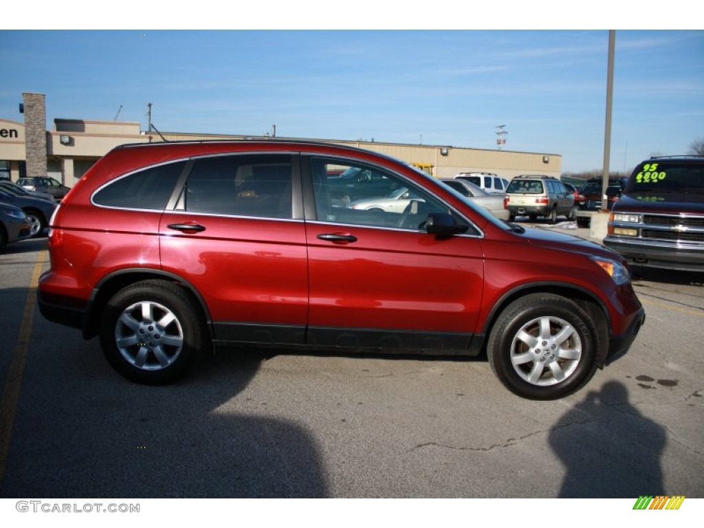 2009 CR-V EX 4WD - Tango Red Pearl / Gray photo #14