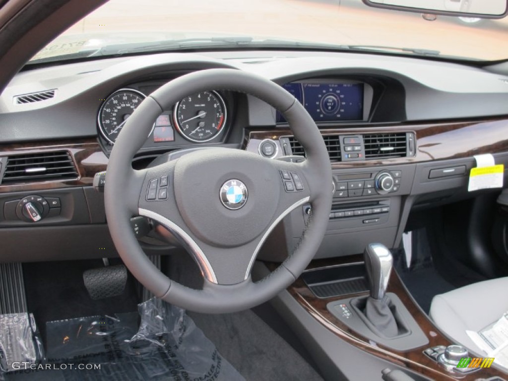 2012 3 Series 335i Convertible - Space Grey Metallic / Oyster/Black photo #7