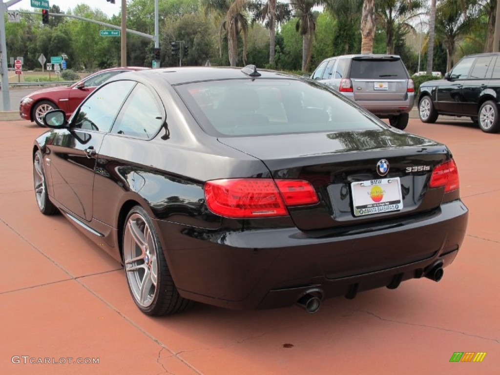 2012 3 Series 335is Coupe - Black Sapphire Metallic / Black photo #3