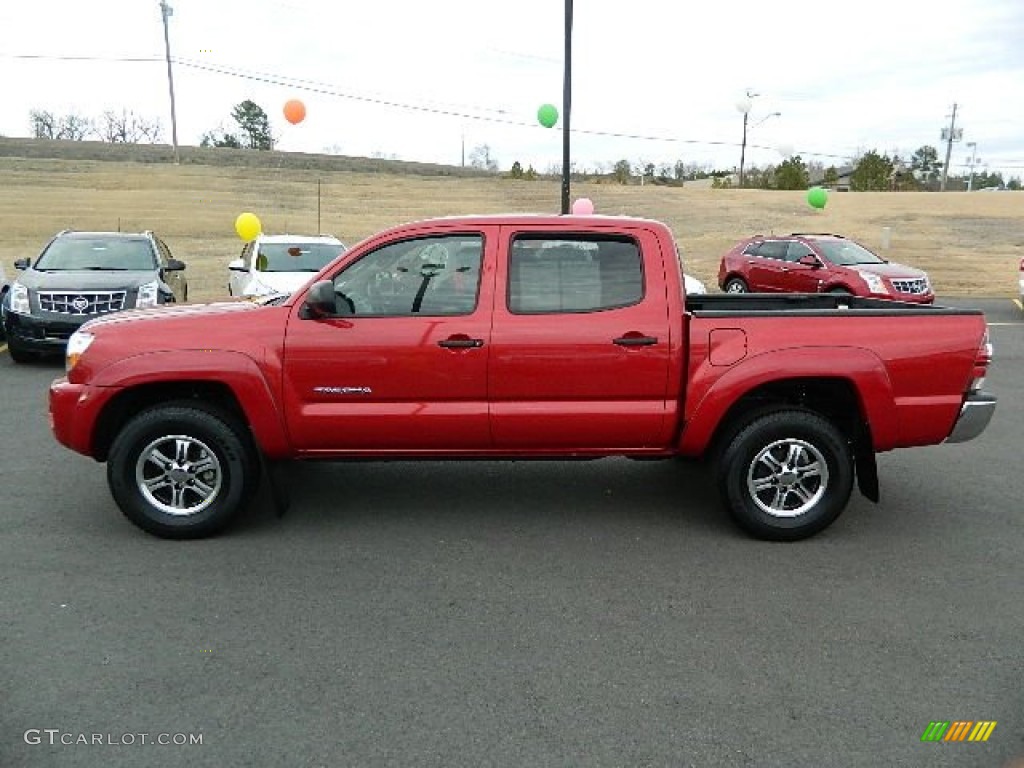 Barcelona Red Metallic 2010 Toyota Tacoma V6 SR5 PreRunner Double Cab Exterior Photo #61266182