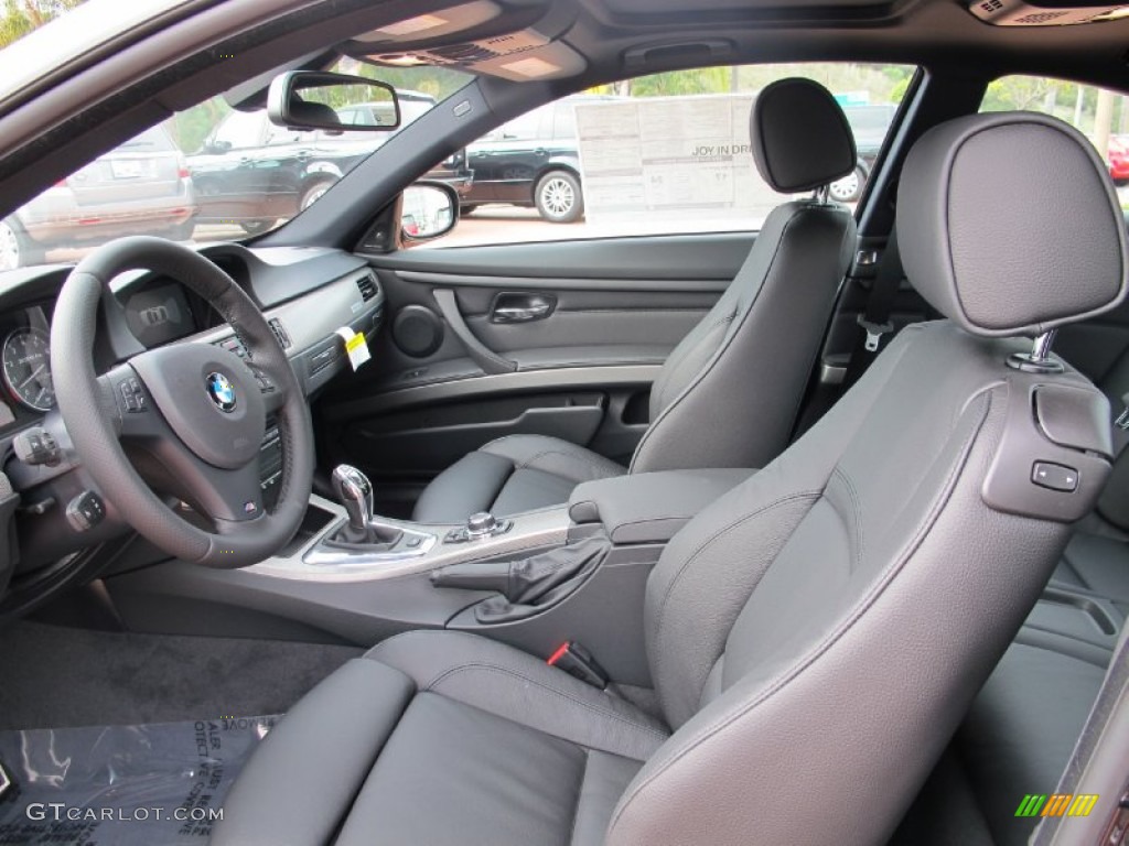 Black Interior 2012 BMW 3 Series 335is Coupe Photo #61266185