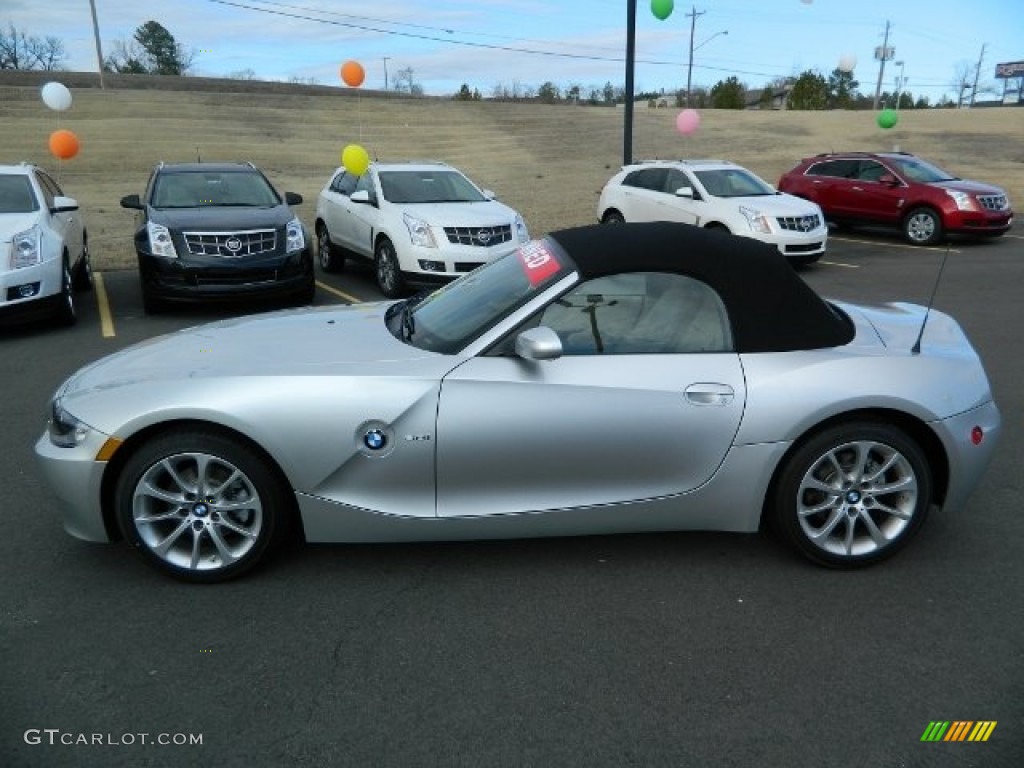 Titanium Silver Metallic 2007 BMW Z4 3.0i Roadster Exterior Photo #61266962