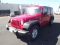 2007 Flame Red Jeep Wrangler Unlimited X  photo #1