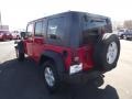 2007 Flame Red Jeep Wrangler Unlimited X  photo #7